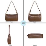 NIUEIMEE ZHOU Shoulder Bag for Women Retro Vegan Leather Classic Clutch Tote HandBags Purses with Zipper Closure