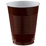 Plastic Cups- 18 oz. Chocolate Brown 50 Pcs.