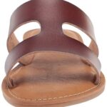 Amazon Essentials Women’s Flat Banded Sandal, Brown, 11