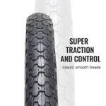 MOHEGIA Bike Tire,26″ x 2.125″ Folding Beach Cruiser Bicycle Replacement Tires/Brown