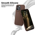 OTOFLY Designed for iPhone 13 Pro Max Case, Silicone Shockproof Slim Thin Phone Case for iPhone 13 Pro Max 6.7 inch (Chocolate)