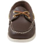Sperry womens Authentic Original Boat Shoe, Brown/White, 8.5 US