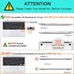 MOSISO Compatible with MacBook Air 13 inch Case 2022, 2021-2018 Release A2337 M1 A2179 A1932 Retina Display Touch ID, Plastic Hard Shell&Keyboard Cover&Screen Protector&Storage Bag, Caramel Brown