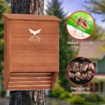 UthCracy Bat House for Outside – Large Chambers Bat Box Kit for Outdoors and Trees – Perfectly Designed to Attract Bats – Easy for Bats to Land and Roost (2-Chamber Brown)