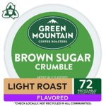 Green Mountain Coffee Roasters Brown Sugar Crumble, Single-Serve Keurig K-Cup Pods, Flavored Light Roast Coffee, 72 Count