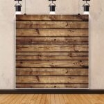 Wood Backdrop for Party Photography Wooden Backdrop 8x8ft LFEEY Vinyl Rustic Brown Wood Photo Backdrop Vintage Wooden Floor Photoshoot Background Wood Plank Birthday Baby Shower Wedding Studio Props