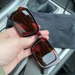TIANYESY Minimalist Classic Design Fashion UV400 Sunglasses Square Sun Glasses Unisex TY2984 (Brown)