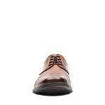 Clarks Men’s Tilden Cap Oxford Shoe Dark Tan Leather 9.5 M