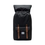Herschel Little America Laptop Backpack, Black/Saddle Brown, Classic 25.0L