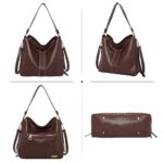 Montana West Large Hobo Handbag for Women Studded Leather Shoulder Bag Crossbody Purse With Tassel MWC-1001CF