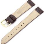 Hadley-Roma 17mm ‘Men’s’ Leather Watch Strap, Color:Brown (Model: MSM717RB 170)