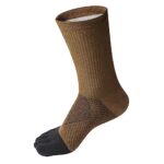VWELL Toe Socks Cotton Athletic Running Five Finger Socks 3 Pairs,Size 7-11 (Brown (3 Pairs))