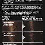 John Frieda Precision Foam Colour, Deep Brown Black 3N, Full-coverage Hair Color Kit, with Thick Foam for Deep Color Saturation