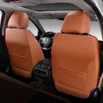 FLORICH Seat Covers for Cars, Waterproof Seat Covers, Leather Car Seat Covers 2 Pack, Universal Seat Cushion Protector for Most Cars Trucks SUV-Brown&Black