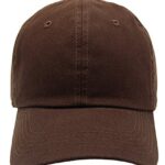 AZTRONA Baseball Cap for Men Women – 100% Cotton Classic Dad Hat, DBR Dark Brown