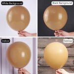 PartyWoo Caramel Brown Balloons, 100 pcs 12 Inch Boho Brown Balloons, Matte Brown Balloons for Balloon Garland Balloon Arch as Party Decorations, Birthday Decorations, Wedding Decorations, Brown-F10