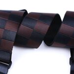 WOGOD Guitar Strap Bass Electric Guitar Straps Nylon Guitar Shoulder Strap (Guitar Strap-Brown/black)