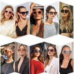 SOJOS Vintage Oversized Square Sunglasses for Women,Retro Womens Luxury Big Sun Glasses UV400 Protection SJ2194 Cream Brown