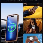 Mgnaooi Magnetic Case for iPhone 11 Pro Max Case,[MIL-Grade Drop Tested & Compatible with MagSafe],Shockproof Phone 11 Pro Max Case 6.5 Inch, Brown