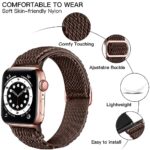 Lerobo Elastic Band Compatible with Apple Watch Band 44mm 45mm 49mm 42mm 38mm 40mm 41mm,Stretchy Solo Loop Braided Sport Strap for Apple Watch Ultra Band iWatch Series 8 7 6 5 4 3 2 1 SE Men Brown