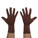 Sheface Men’s and Women’s Wrist Spandex Gloves Stretchy Costume Gloves Banquet Party Wedding Gloves (Coffee)