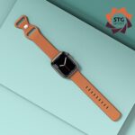 STG Sport Silicone Band Compatible with Apple Watch Band 38mm 40mm 41mm 42mm 44mm 45mm 49mm S/M M/L iWatch Ultra 2/Ultra Series 9/8/7/6/5/4/3/2/1 SE Women Men (42mm/44mm/45mm/49mm M/L, Brown)