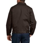 Dickies Men’s Insulated Eisenhower Front-Zip Jacket,Dark Brown,Medium/Regular,Dark Brown,Medium/Regular