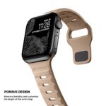Sport Bands Compatible with Apple Watch Ultra Band 49mm 45mm 44mm 42mm 41mm 40mm 38mm,Men Women Soft Silicone Waterproof Strap for iWatch Series 8 7 6 5 4 3 2 SE Ultra (42/44/45/49mm, Brown)