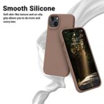 OTOFLY Designed for iPhone 14 Plus Case, Silicone Shockproof Slim Thin Phone Case for iPhone 14 Plus 6.7 inch ?Light Brown?