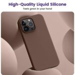 OTOFLY Compatible with iPhone 15 Pro Case, Silicone Shockproof Slim Thin Phone Case for iPhone 15 Pro(6.1 inch), (Chocolate)