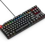 Glorious Custom Gaming Keyboard – GMMK 85% Percent TKL – USB C Wired Mechanical Keyboard – RGB Hot Swappable Switches & Keycaps – Black Metal Top Plate