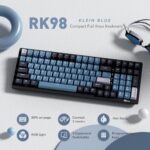 RK ROYAL KLUDGE RK98 Wireless Mechanical Keyboard Triple Mode 2.4G/BT5.1/USB-C 100 Keys Hot Swappable Brown Switches with Number Pad RGB Backlit 3750mAh Battery NKRO Gaming Keyboard Ergonomic Design