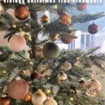 Lanjinlin 15Pcs Velvet Christmas Ornaments Balls – Green, Brown, Beige Christmas Tree Ornaments, Flocked Christmas Balls for Xmas Tree Hanging Decoration