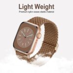 Braided Solo Loop Compatible with Apple Watch Band 38mm 40mm 41mm 42mm 44mm 45mm 49mm for Women Men, Stretchy Straps Elastic Sport Wristbands for iWatch Series 9 8 7 6 5 4 3 2 1 SE Ultra Ultra 2