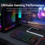 Redragon K552 Mechanical Gaming Keyboard RGB LED Backlit Wired with Anti-Dust Proof Switches for Windows PC (Black, 87 Key Brown Switches)