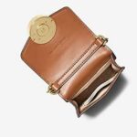 Michael Kors Carmen Small Logo Smartphone Crossbody Bag Brown