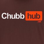 Cleveland Football Fans. Chubb-Hub Brown T-Shirt (Sm-5x) (Short Sleeve, Large)