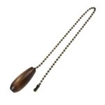 LC LICTOP Ceiling Fan Chain Pulls Brown Wooden Pull Chain Extension for Ceiling Light Fan Chain 4Pcs