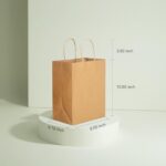 Brothersbox Brown Paper Gift Bags with Handles Bulk 50Pcs 8×4.76×10 Inch, Large Craft Paper Shopping Bags for Small Business Grocery Retail Birthday Party Favors