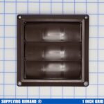 Supplying Demand 60605 Clothes Dryer Brown Louver Vent Hood Replacement for 4 Inch Duct