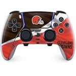 Skinit Gaming Decal Skin Compatible with PS5 DualSense Edge Pro Controller – Officially Licensed NFL Cleveland Browns Design
