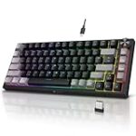 KOORUI Gaming Keyboards, 82 Keys Mechanical Keyboard 26 RGB Backlit Compatible Bluetooth/2.4Ghz/USB Rechargeable 4000mAh Battery with Brown Switch Gamer Keyboards for Windows MacOS Linux