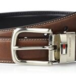 Tommy Hilfiger Men’s Leather Reversible Belt (Pack of 1),Brown/black,34