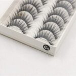 False Eyelashes,SMYTShop 10 Pairs Thick Long Cross False Eyelashes Black Band Fake Eye Lashes