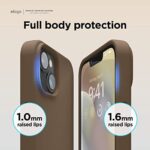 elago Compatible with iPhone 14 Plus Case, Liquid Silicone Case, Full Body Protective Cover, Shockproof, Slim Phone Case, Anti-Scratch Soft Microfiber Lining, 6.7 inch (Brown)