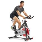 Sunny Health & Fitness Indoor Cycling Exercise Bike with Heavy-Duty 49 LB Chrome Flywheel, Stationary Bike with Customizable Comfort with 275 LBS. Max Weight – ?SF-B1002