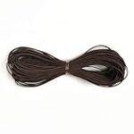 Amaney 0.8mm Brown Elastic Cord Beading Threads Stretch String Fabric Crafting Cords for Jewelry Making 20m