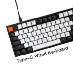 Keychron C1 Mac Layout Wired Mechanical Keyboard, Gateron G Pro Brown Switch, Tenkeyless 87 Keys ABS keycaps Computer Keyboard for Windows PC Laptop, White Backlight, USB-C Type-C Cable