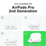 Svanove for Airpods Pro 2nd Generation Case Clear (USB-C 2023/2022/2019), Transparent Cute Airpods Pro 2 Case Silicone Cover Accessories, Soft TPU Rubber Airpods Case for Women Girl, Brown