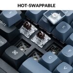 Keychron K10 Pro Wireless Custom Mechanical Keyboard, QMK/VIA Programmable Full-Size Bluetooth/Wired RGB Backlight with Hot-swappable Keychron K Pro Brown Switch Compatible with Mac Windows Linux